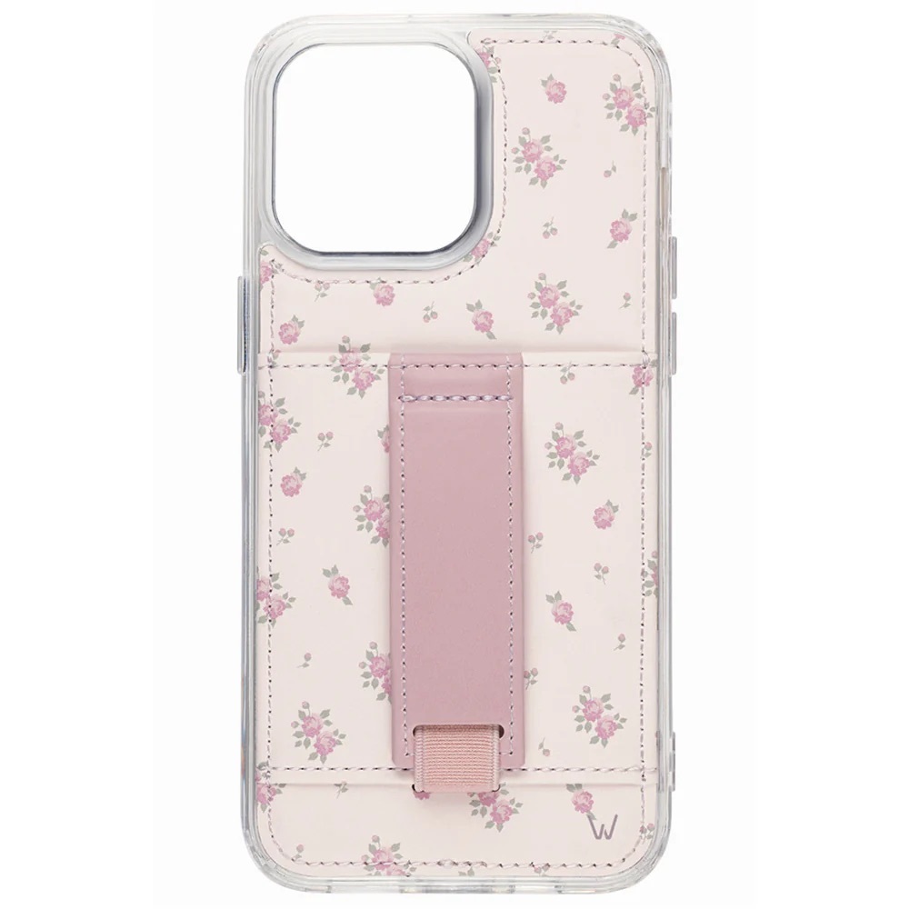 Walli Wild Rose Wallet Phone Case for iPhone 16 Pro